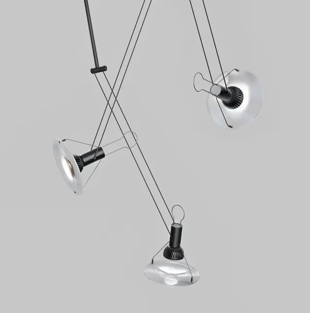 Minimalist Pendant Lighting Arrangement