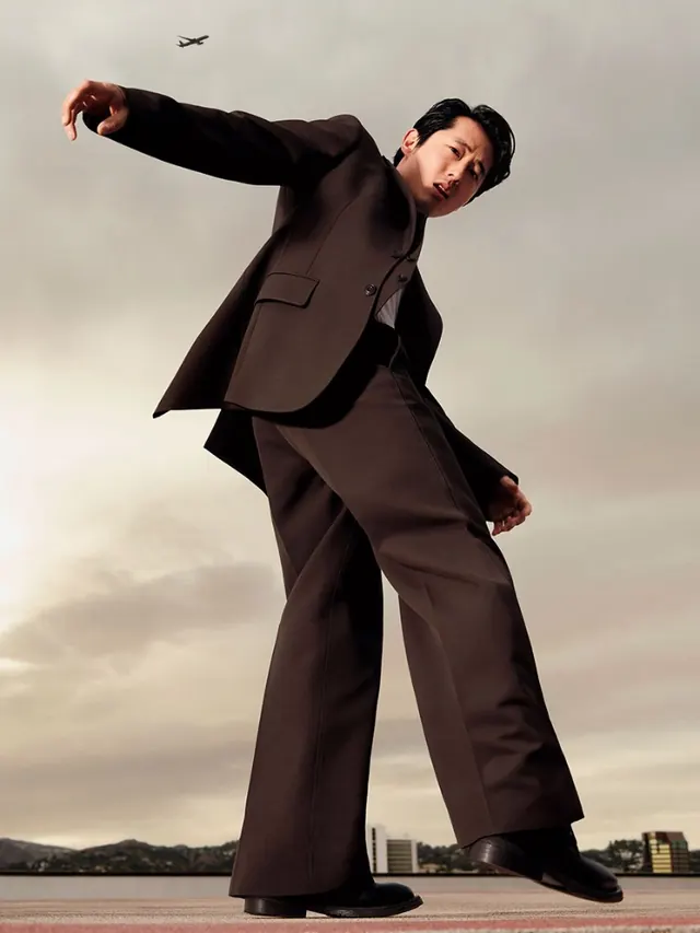 Man in Suit Dynamic Pose