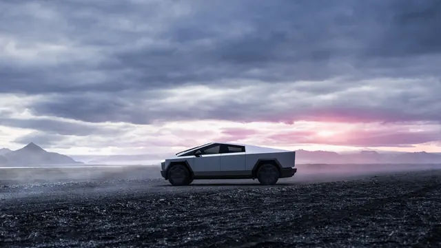 Classic Car in Snowy Landscape