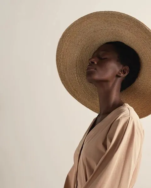 Portrait of a Person in a Straw Hat
