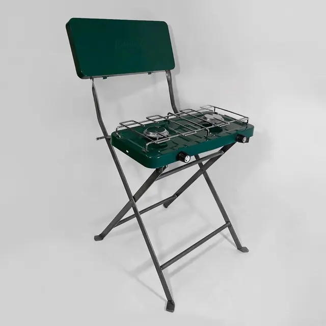 Green Folding Chair with Tray