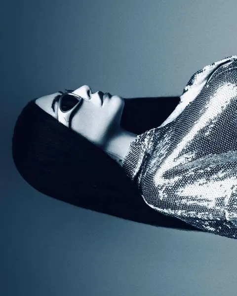 Monochrome Portrait in Sequins