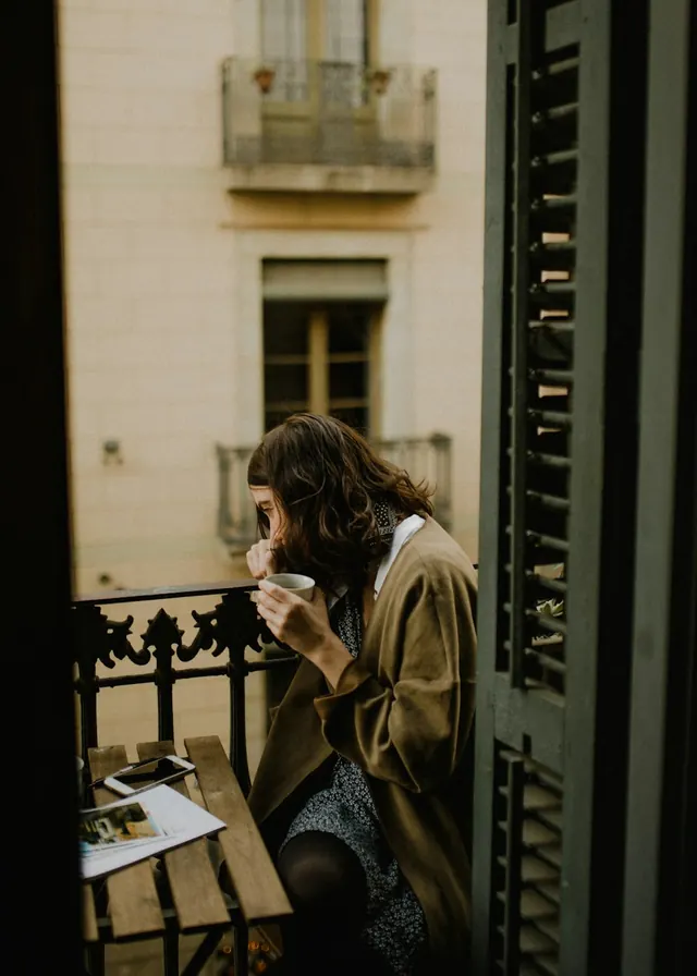 Woman in Cafe