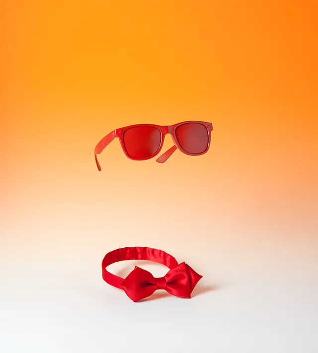 Red Sunglasses Product Shot