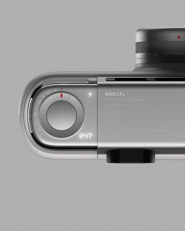 Silver Compact Camera Detail