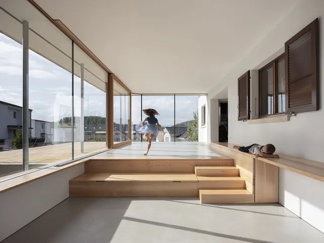 Modern Interior Architecture with Tiered Seating