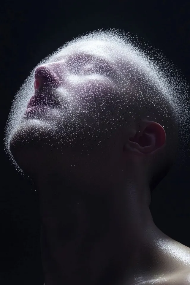 High-Contrast Portrait with Texture