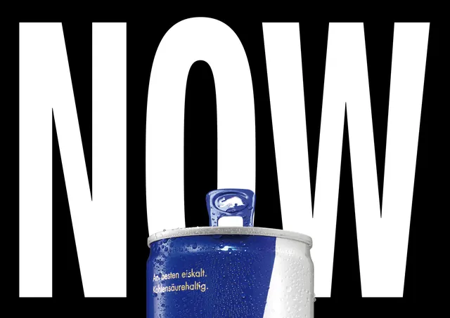 Bold product marketing composition with oversized type, bold, minimalist, dark