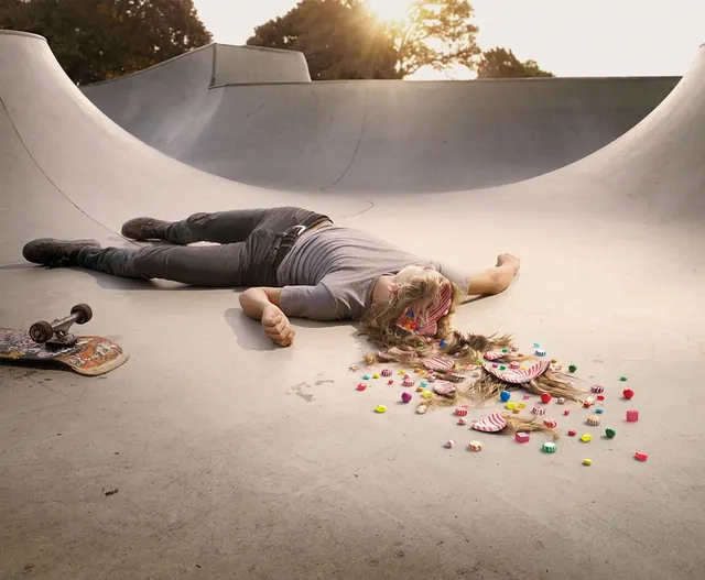 Skater in Skatepark