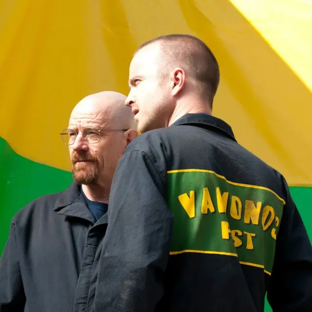Breaking Bad Vamonos Pest still, photographic, vibrant