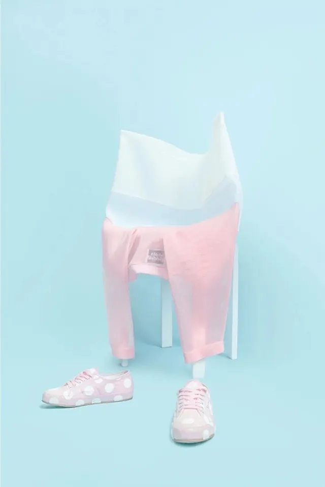 Translucent Pink and White Apparel