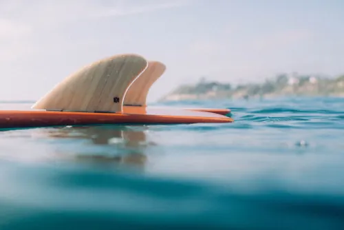 Surfer on a Longboard