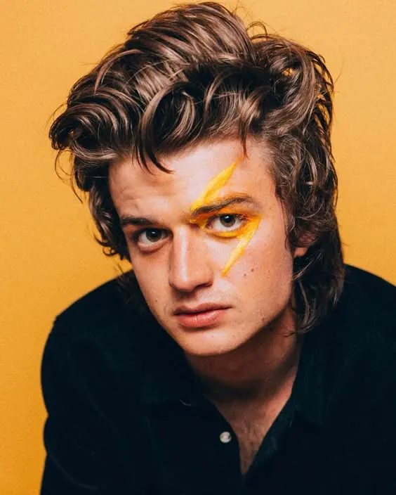 Portrait with Yellow Face Paint