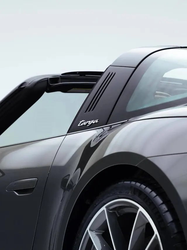 Black Sports Car Detail