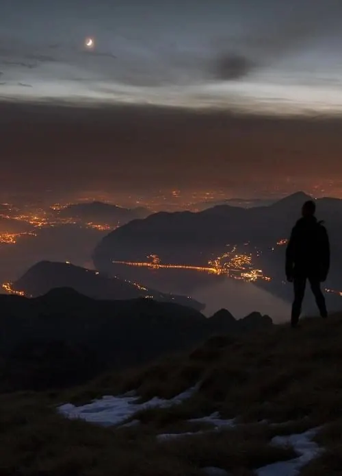 Mountain Landscape at Dusk