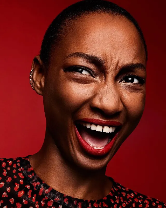 Laughing Woman Portrait