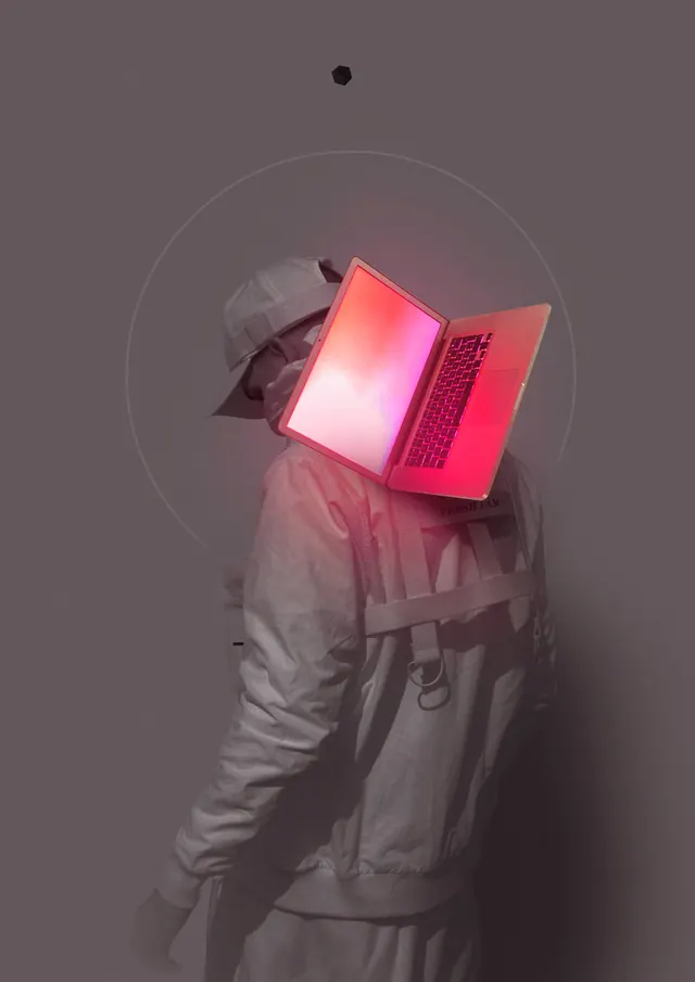 Person Reading Glowing Book