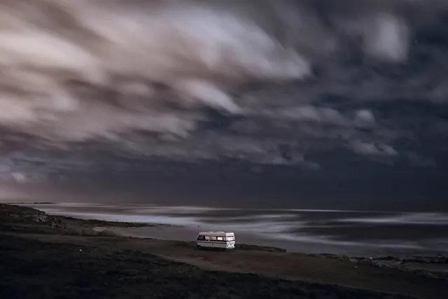 Coastal Landscape at Night