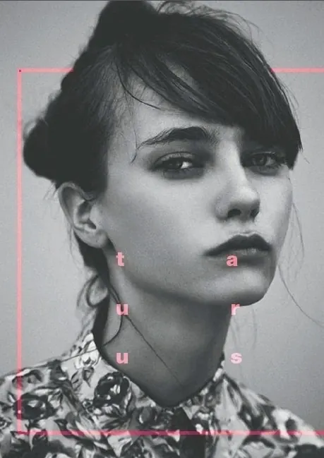 Monochrome Portrait with Red Accents