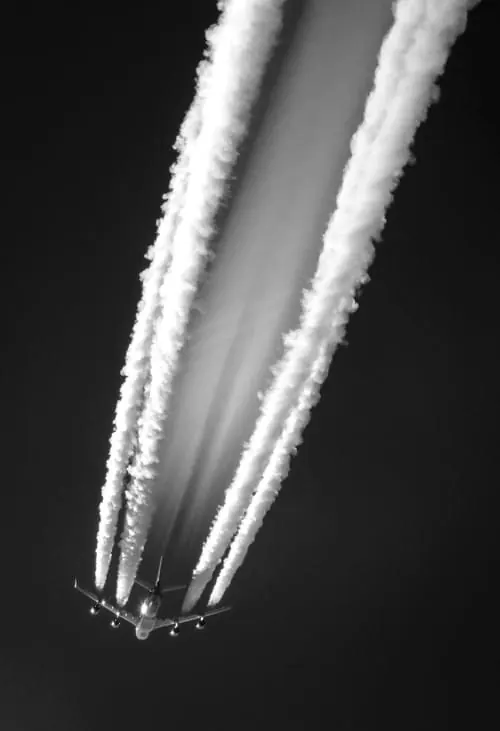 Jet Engine Exhaust Trail