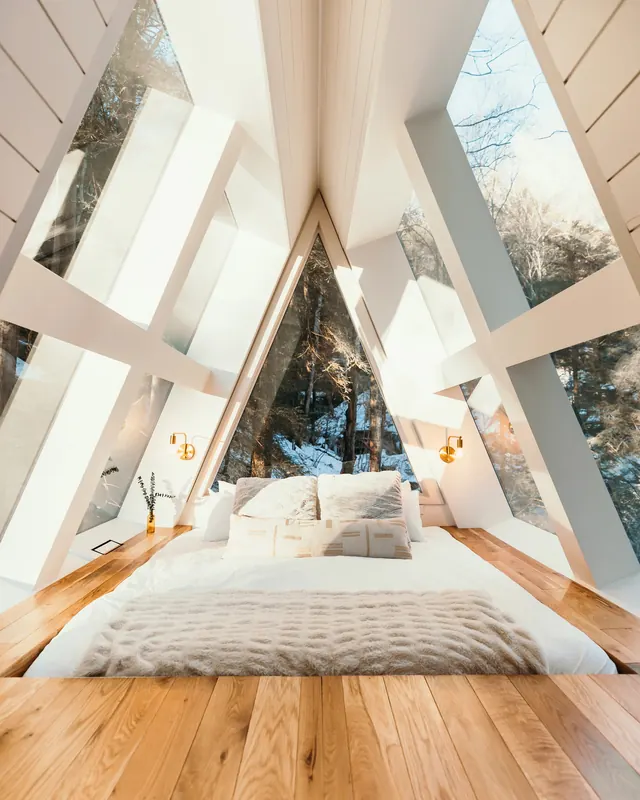 Modern A-Frame Interior