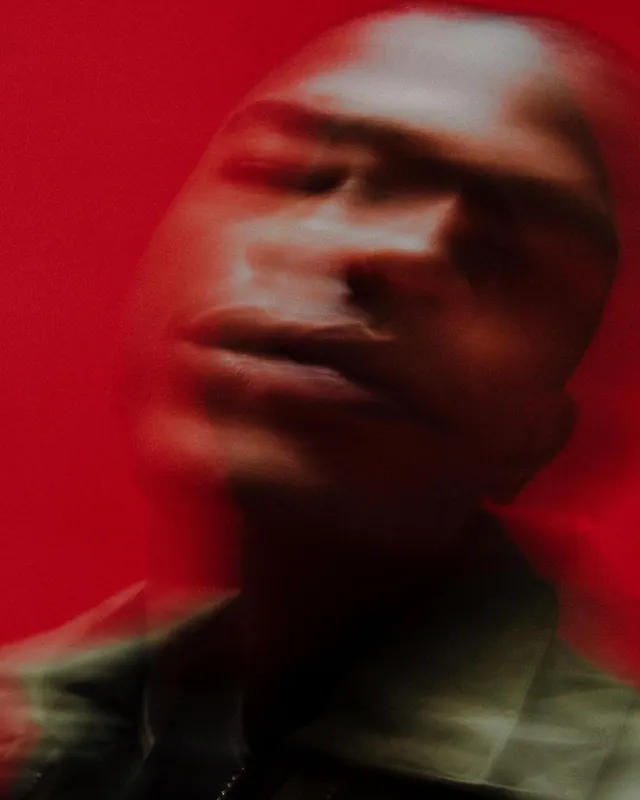 Blurred Portrait in Red