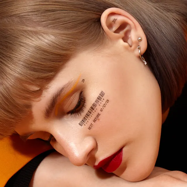 Editorial Portrait with Typographic Overlay