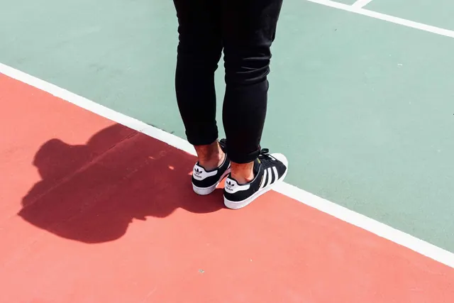 Person on Sports Court