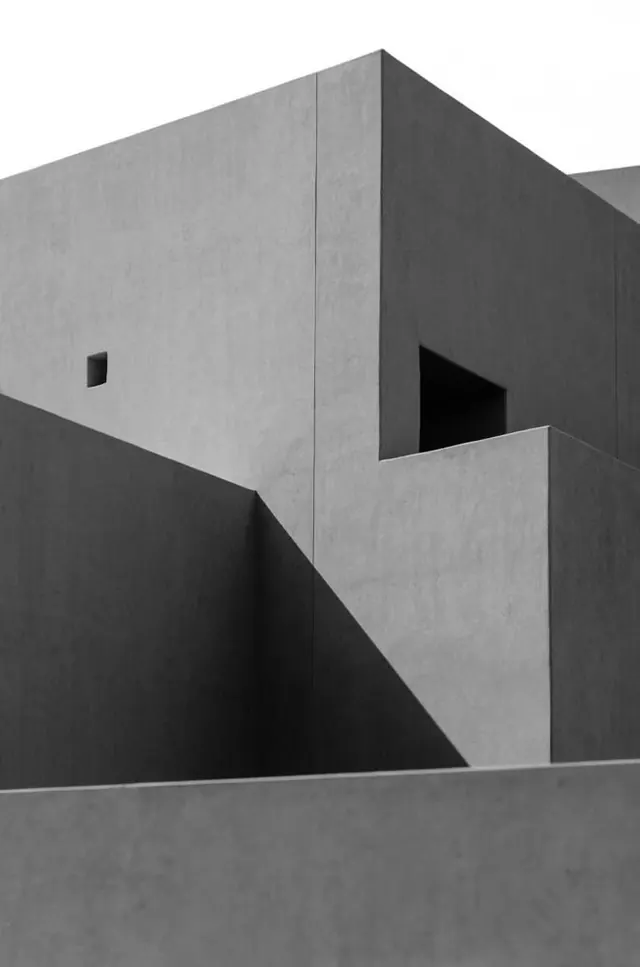 Monochrome Architectural Geometry, minimal, monochrome, monochrome