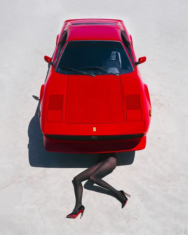 Red Sports Car and Model