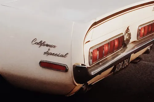 Vintage Car Detail with Script Branding