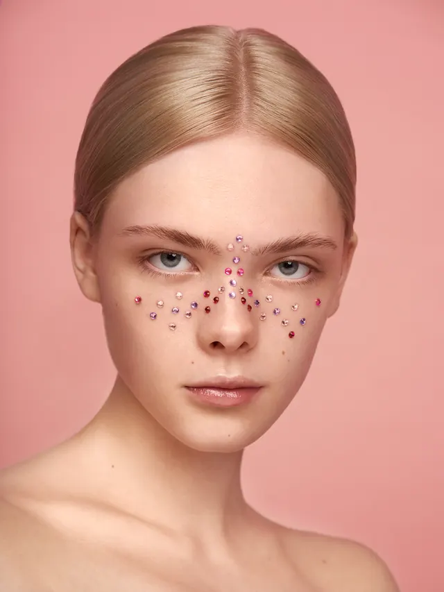 Portrait with Face Art