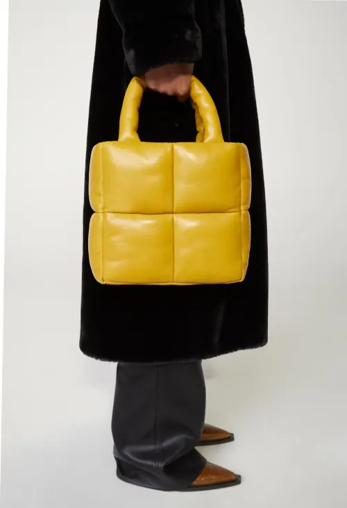 Yellow Puffy Bag Fashion Shot