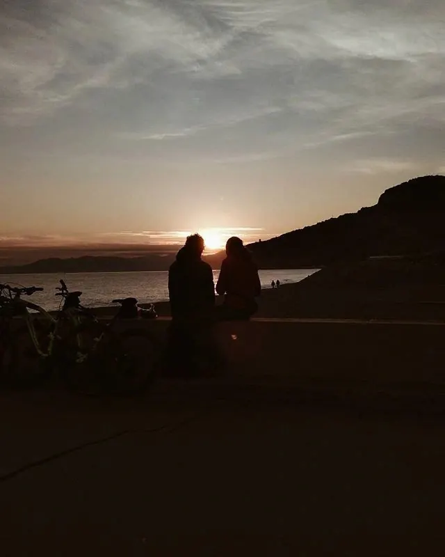 Sunset Beach Silhouette