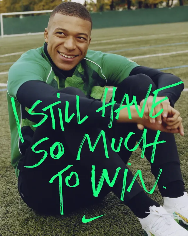 Neon typography athlete portrait, photographic, playful, neon