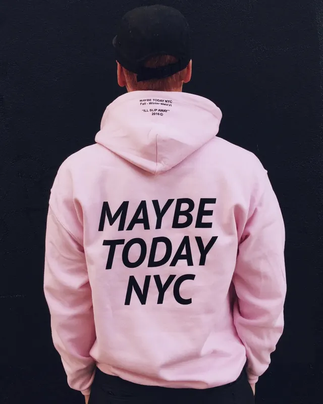 Maybe Today NYC hoodie product photography, photographic, minimal, light