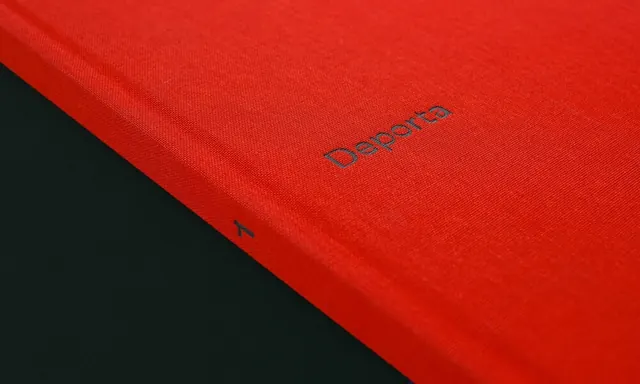 Red and black diagonal split product shot, minimal, flat, dark