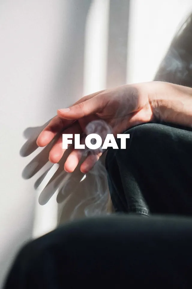 Minimalist brand presentation with hand, minimal, light-mode, light