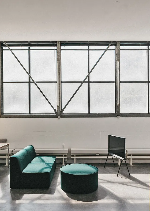 Minimal interior design, photographic, monochrome