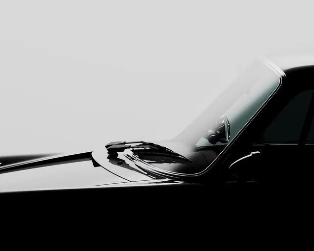 Minimalist car studio photography, photographic, minimalist, monochrome