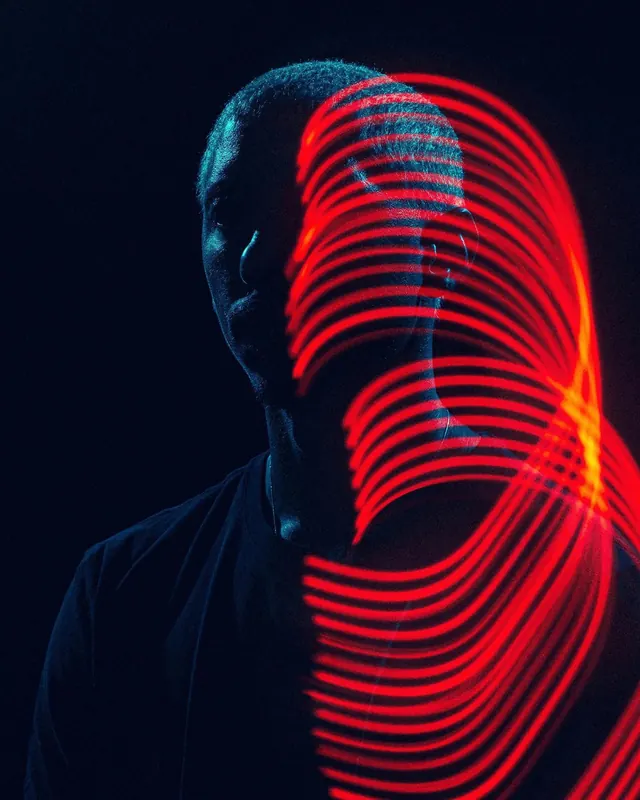 Dark Instagram portrait photography, dark-mode, photographic, dark
