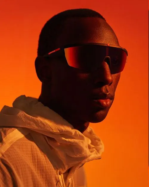Prada Linea Rossa Eyewear Collection Campaign, photographic, technical, dark