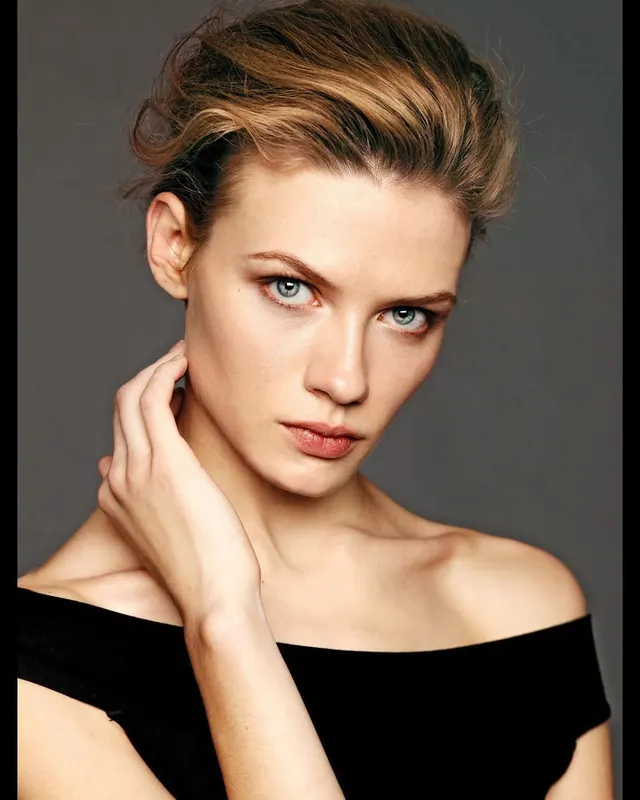 Professional portrait headshot with styling, photographic, minimal, warm