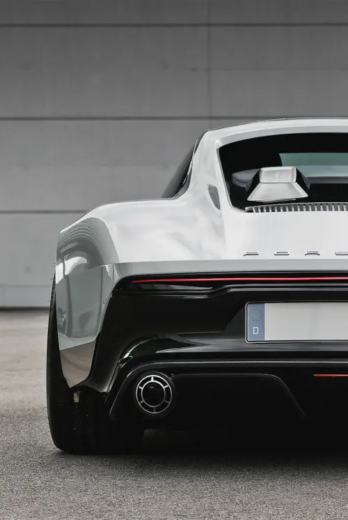 Minimalist car photography in monochrome, photographic, minimal, monochrome