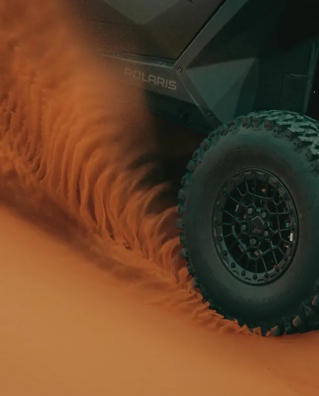 Off-road Vehicle with Sand Trail