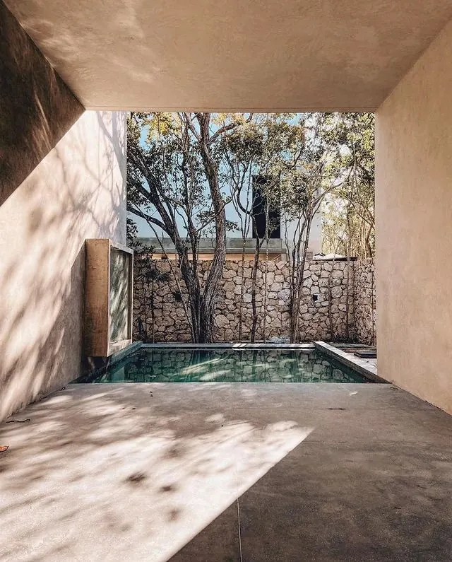 Modernist Courtyard with Pool