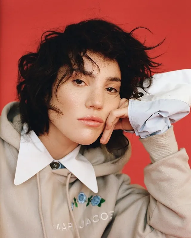 Portrait of a woman in a hoodie