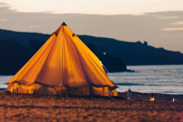 Tented Camping at Dusk