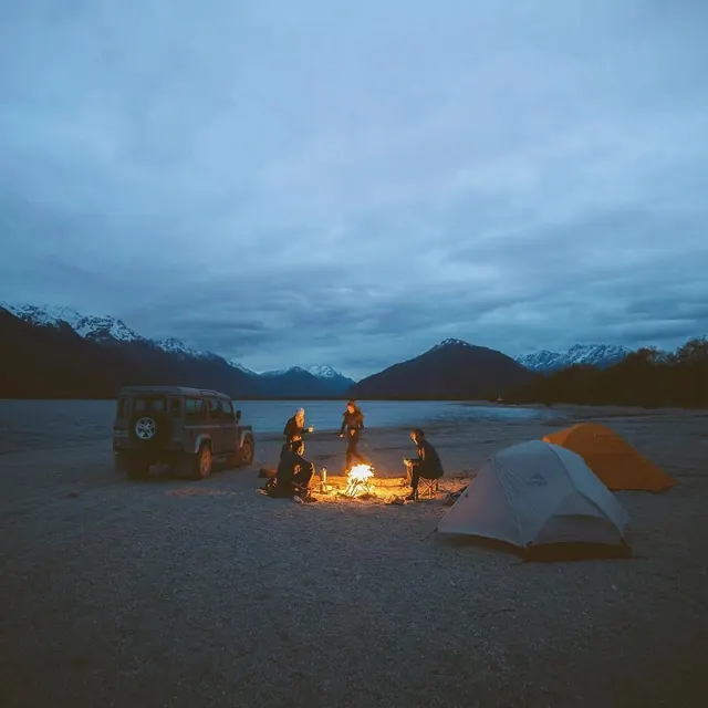 Camping at Dusk
