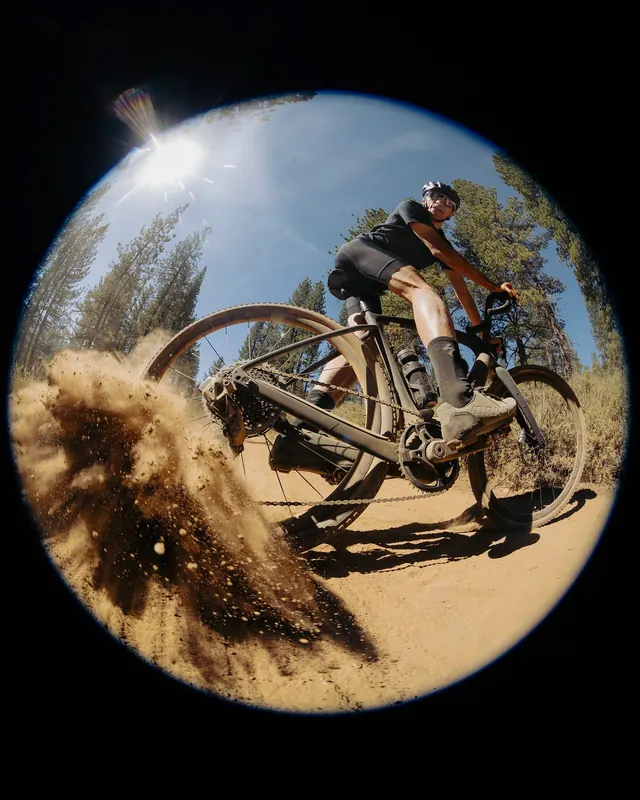 Mountain Biker Action Shot